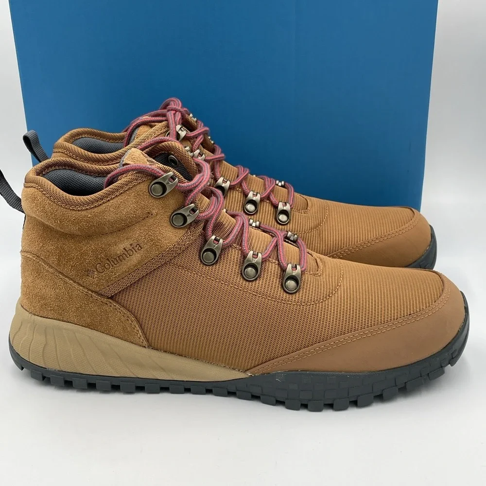 Columbia Men's Sz 13 Fairbanks Mid Omni-Heat Boot Elk Rusty Tan Waterproof NEW